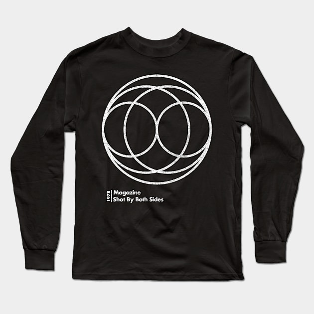 Magazine / Shot By Both Sides / Minimal Graphic Design Tribute Long Sleeve T-Shirt by saudade